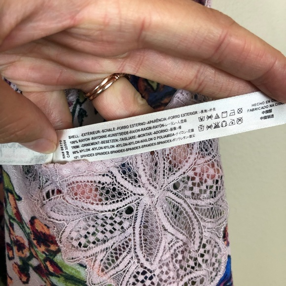 Free People Intimately Marsha Lace Floral Mini - Picture 7 of 7